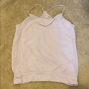 Sheer lavender shirt